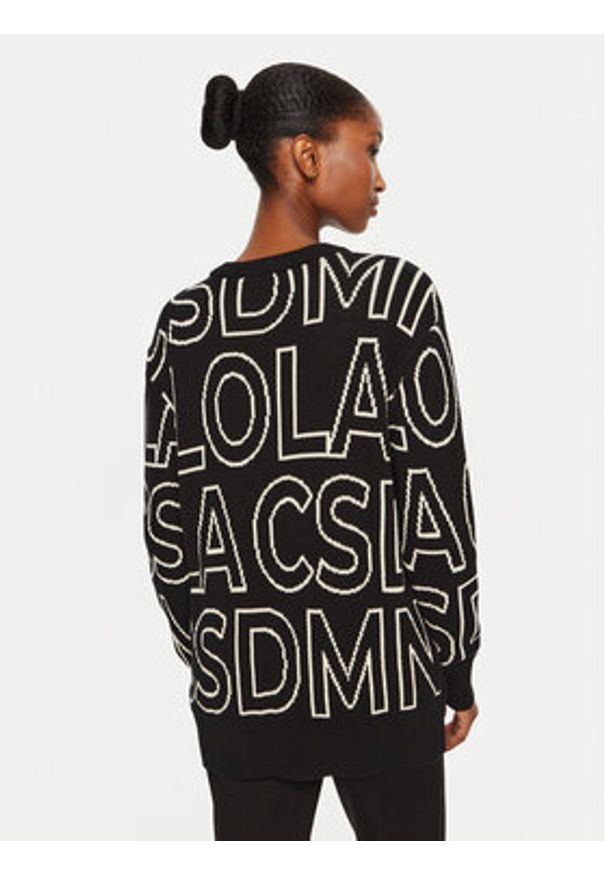 LOLA CASADEMUNT Sweter LF2411011 Czarny Regular Fit. Kolor: czarny. Materiał: bawełna