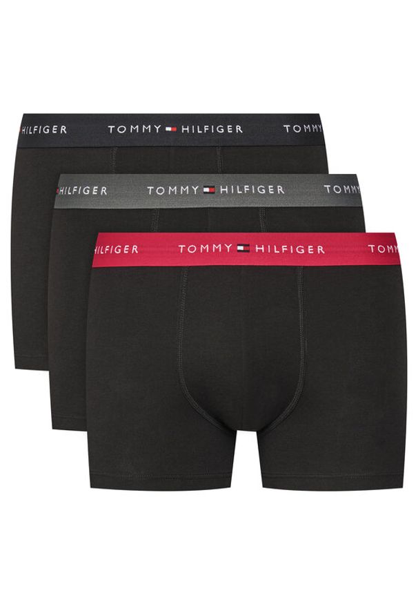 TOMMY HILFIGER - Tommy Hilfiger Komplet 3 par bokserek UM0UM02763 Czarny. Kolor: czarny. Materiał: bawełna