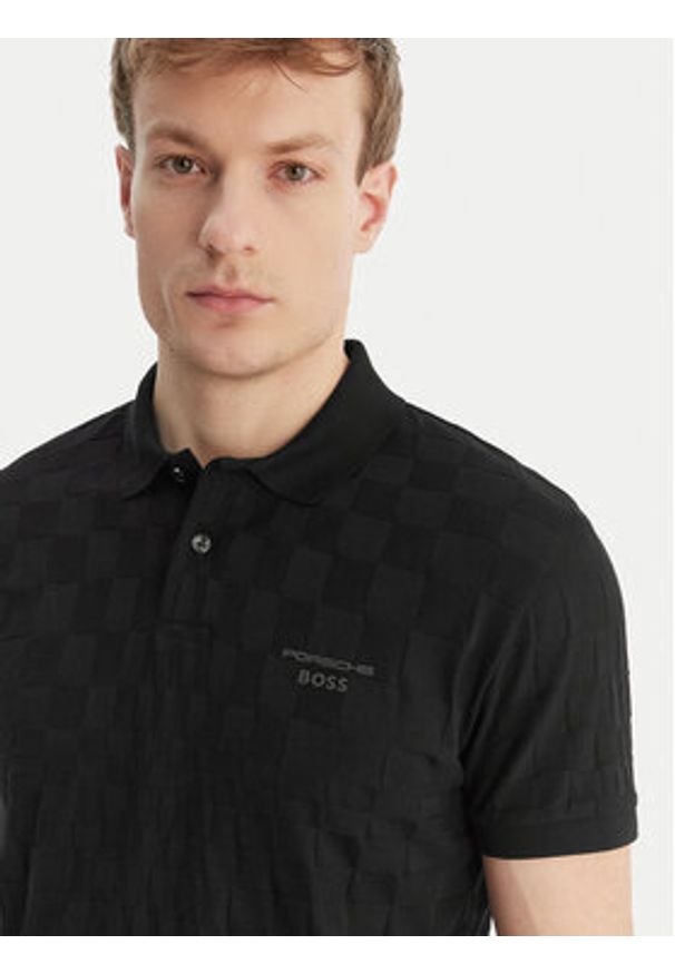 BOSS Polo PS Spirit 70 50559802 Czarny Regular Fit. Typ kołnierza: polo. Kolor: czarny. Materiał: bawełna
