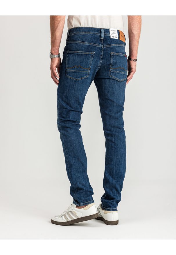 Mustang - MUSTANG VEGAS SLIM MĘSKIE SPODNIE JEANSOWE JEANSY DŻINSY DENIM BLUE 1015045 5000 883. Okazja: na co dzień. Styl: casual, elegancki