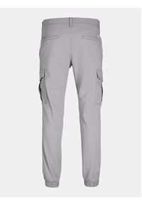 Jack & Jones - Jack&Jones Joggery Marco 12186889 Szary Slim Fit. Kolor: szary. Materiał: bawełna