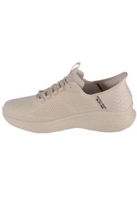 skechers - Buty do chodzenia męskie Skechers 232466OFWT. Kolor: biały. Materiał: materiał, tkanina. Szerokość cholewki: normalna. Sport: turystyka piesza