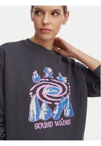 Quiksilver Bluza EQWFT03188 Szary Oversize. Kolor: szary. Materiał: bawełna #8