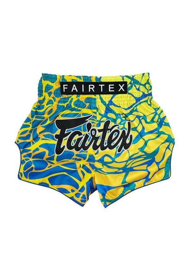 FAIRTEX - Spodenki Muay Thai Fairtex Magma BS1927 Żółte/Niebieskie XL. Kolor: żółty