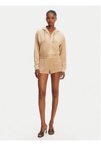 Juicy Couture Szorty sportowe Tamia JCWH121001 Beżowy Regular Fit. Kolor: beżowy. Materiał: syntetyk #2