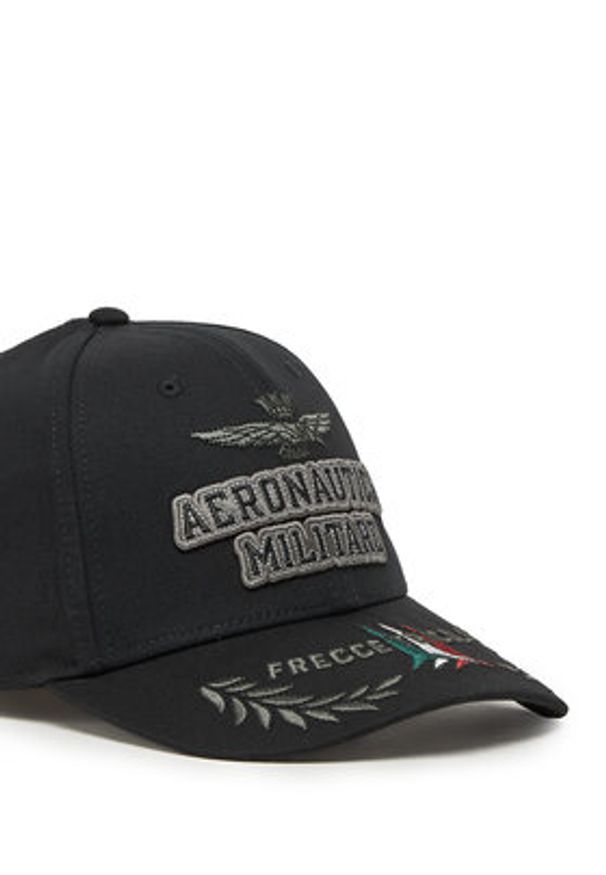 Aeronautica Militare Czapka z daszkiem 251HA1104CT2261 Czarny. Kolor: czarny. Materiał: bawełna, materiał