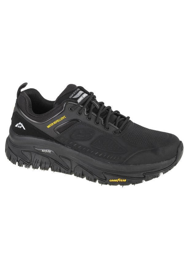 skechers - Buty do chodzenia męskie Skechers Arch Fit Road Walker. Zapięcie: sznurówki. Kolor: czarny. Materiał: guma, materiał, syntetyk, tkanina. Szerokość cholewki: normalna. Sport: turystyka piesza