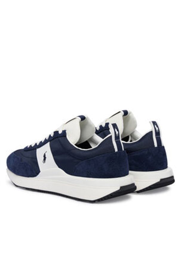 Polo Ralph Lauren Sneakersy Train 89 809P07284003 Granatowy. Kolor: niebieski. Materiał: skóra, zamsz