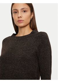 Vero Moda Sweter Doffy 10201022 Brązowy Regular Fit. Kolor: brązowy. Materiał: syntetyk