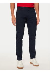 U.S. Polo Assn. Spodnie materiałowe MUP3385 Granatowy Slim Fit. Kolor: niebieski. Materiał: bawełna #1