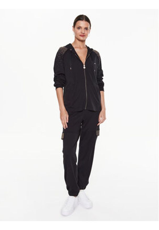 Liu Jo Sport Bluza TA3212 J5942 Czarny Regular Fit. Kolor: czarny. Materiał: wiskoza, syntetyk. Styl: sportowy