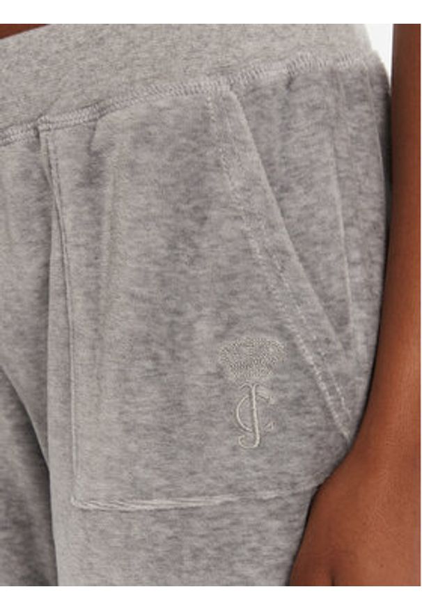 Juicy Couture Spodnie dresowe Caisa JCSEBJ008 Szary Slim Fit. Kolor: szary. Materiał: bawełna
