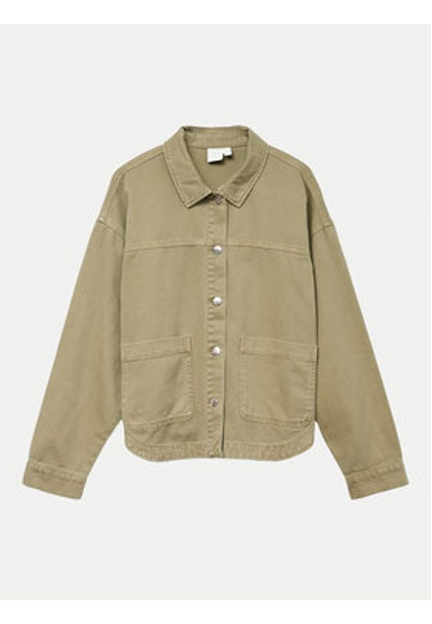 Vero Moda Koszula jeansowa Jamie 10331693 Zielony Relaxed Fit. Kolor: zielony. Materiał: bawełna