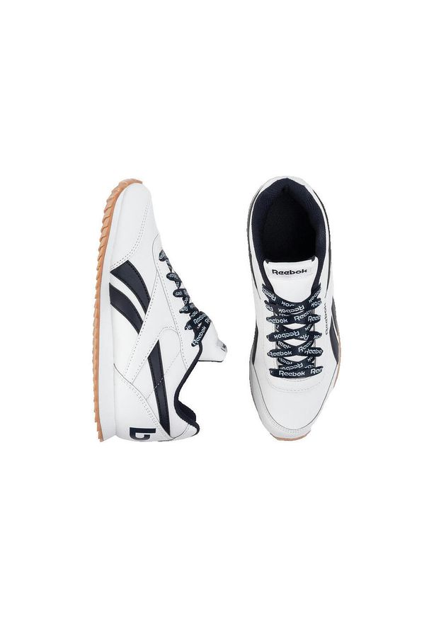 Buty do chodzenia dla dzieci Reebok Royal CL Jogger. Zapięcie: sznurówki. Kolor: biały. Materiał: syntetyk, materiał. Szerokość cholewki: normalna. Model: Reebok Royal. Sport: turystyka piesza