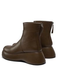 DeeZee Botki ZALY8813-8 Zielony. Kolor: zielony. Materiał: skóra #4