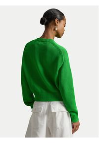 Polo Ralph Lauren Sweter 211A96234003 Zielony Relaxed Fit. Typ kołnierza: polo. Kolor: zielony. Materiał: bawełna #3