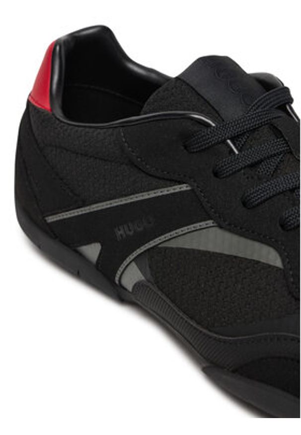 Hugo - HUGO Sneakersy Keeston 50557860 Czarny. Kolor: czarny. Materiał: skóra