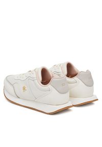 TOMMY HILFIGER - Tommy Hilfiger Sneakersy Runner FW0FW08696 Écru. Materiał: skóra