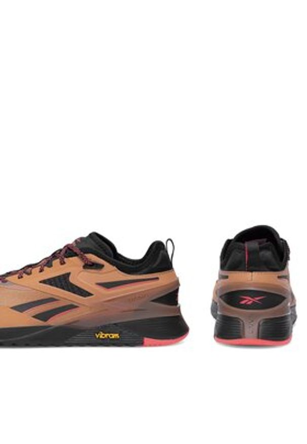 Reebok Sneakersy 100033321-W Brązowy. Kolor: brązowy. Materiał: materiał
