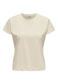 only - ONLY T-Shirt Erica 15308926 Beżowy Oversize. Kolor: beżowy. Materiał: bawełna #7