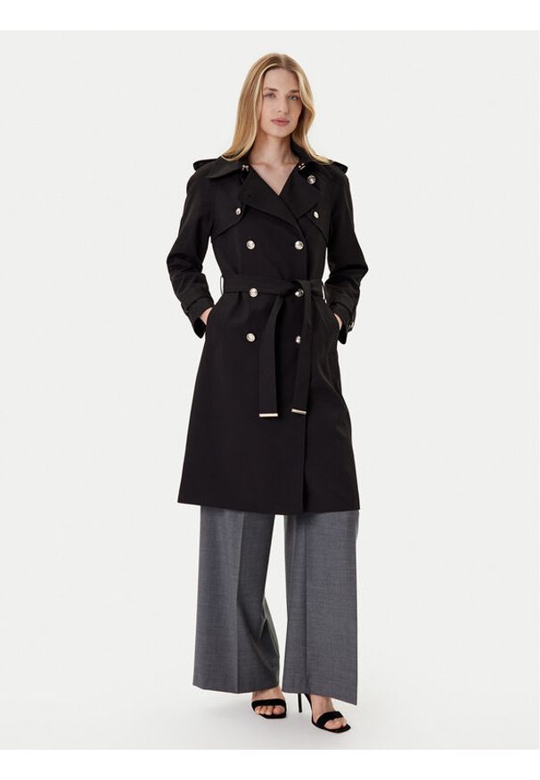 Morgan Trencz 242-GTRENCH Czarny Regular Fit. Kolor: czarny. Materiał: syntetyk