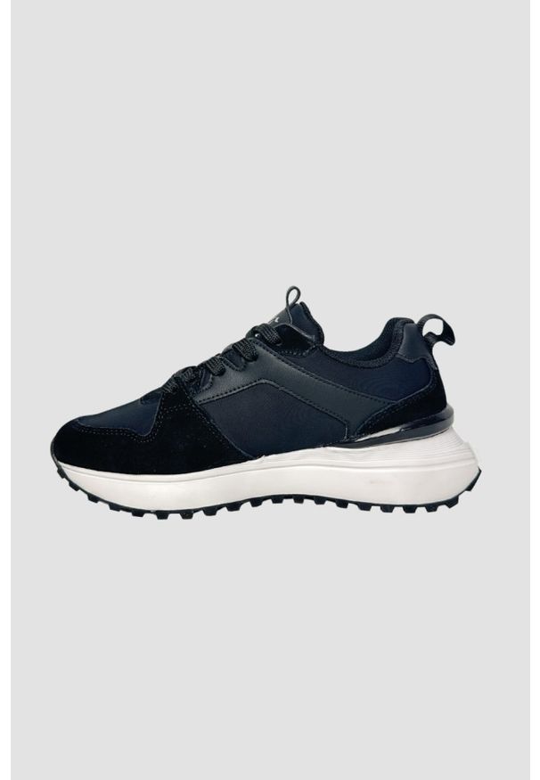 Just Cavalli - JUST CAVALLI Czarne sneakersy Fondo Karina, Rozmiar 41. Kolor: czarny