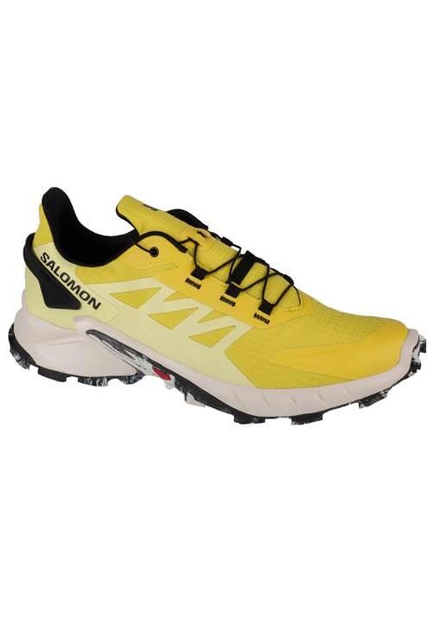salomon - Buty do biegania męskie Salomon Supercross 4. Zapięcie: sznurówki. Kolor: żółty. Materiał: materiał, tkanina, syntetyk. Szerokość cholewki: normalna