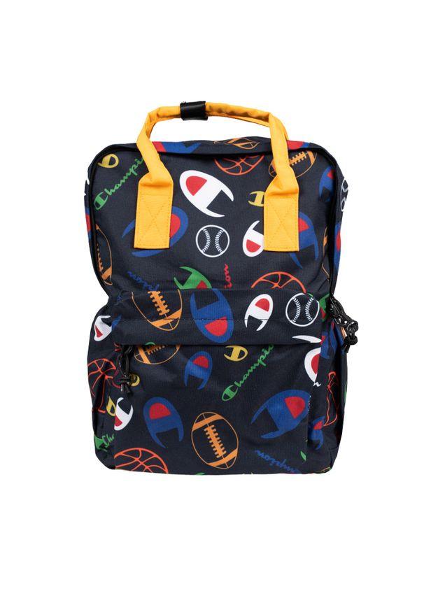 Champion Plecak | 805652 | Kobieta | Czarny, Żółty. Kolor: czarny, wielokolorowy, żółty. Materiał: poliester. Wzór: nadruk. Styl: elegancki, casual