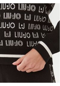 Liu Jo Sport Sweter TF3210 MA63L Czarny Regular Fit. Kolor: czarny. Materiał: syntetyk, wiskoza. Styl: sportowy #5