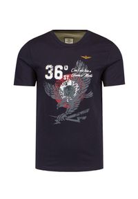 Aeronautica Militare - T-shirt AERONAUTICA MILITARE. Okazja: na co dzień. Materiał: bawełna. Wzór: haft, nadruk. Styl: casual #1