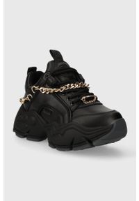 Buffalo sneakersy Binary Chain 3.0 kolor czarny 1630957. Zapięcie: sznurówki. Kolor: czarny. Materiał: guma. Obcas: na platformie #5
