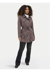 only - ONLY Trencz Valerie 15191821 Brązowy Regular Fit. Kolor: brązowy. Materiał: syntetyk #6