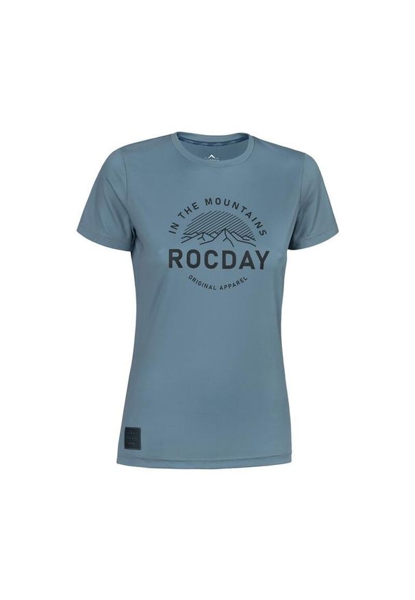 ROCDAY - Koszulka rowerowa MTB damska Rocday Monty Lady z krótkim rękawem. Kolor: wielokolorowy, niebieski, szary. Materiał: jersey. Długość rękawa: krótki rękaw. Długość: krótkie