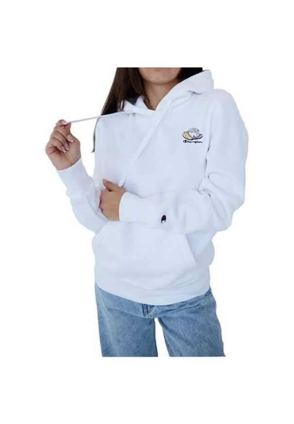 Bluzy sportowa damska Champion Wmns City Snack Organic Cotton Blend Hoodie. Typ kołnierza: kaptur. Kolor: niebieski. Materiał: poliester, bawełna