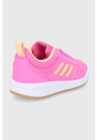 Adidas - adidas Buty dziecięce Tensaur K GV7898 kolor różowy. Nosek buta: okrągły. Zapięcie: sznurówki. Kolor: różowy. Materiał: guma #5