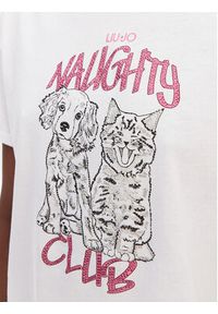 Liu Jo T-Shirt WA6132 JS923 Biały Regular Fit. Kolor: biały. Materiał: bawełna #4