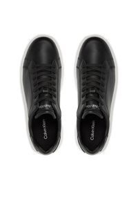 Calvin Klein Sneakersy Low Top Lace Up Lth HM0HM01016 Czarny. Kolor: czarny. Materiał: skóra #5