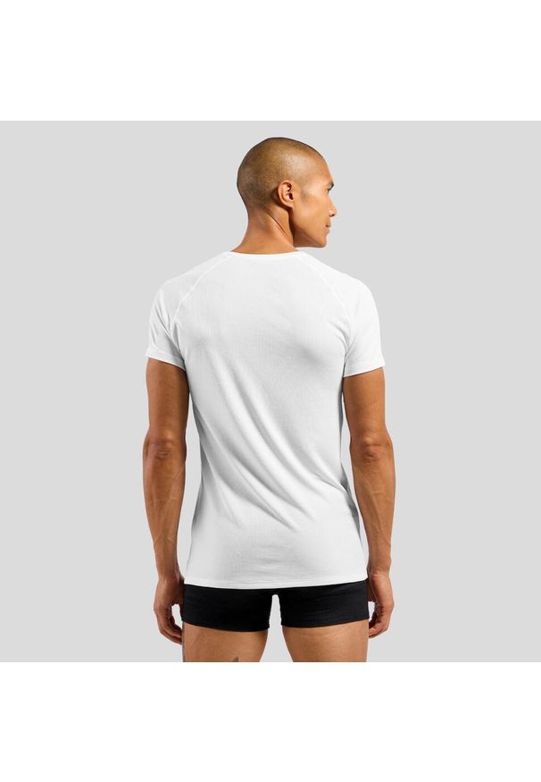 Odlo - Koszulka z krótkim rękawem męska ODLO Active F-Dryight Eco. Kolor: biały. Długość rękawa: krótki rękaw. Długość: krótkie. Sport: fitness