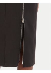 Hugo - HUGO Sukienka koktajlowa Karami 50542651 Czarny Regular Fit. Typ kołnierza: dekolt w karo. Kolor: czarny. Materiał: wiskoza, syntetyk. Styl: wizytowy #4