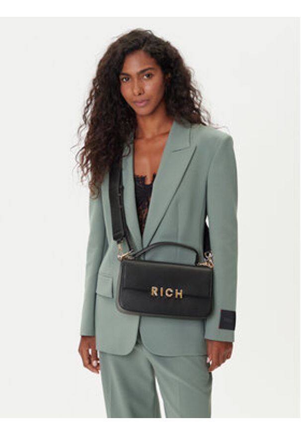 John Richmond Torebka RWP25160BO Czarny. Kolor: czarny. Materiał: skórzane