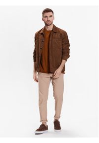 Sisley Kurtka z imitacji skóry 2CF6SN01S Brązowy Regular Fit. Kolor: brązowy. Materiał: skóra, syntetyk #3