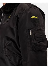 Blauer Kurtka bomber 23WBLUC02132 Czarny Regular Fit. Kolor: czarny. Materiał: syntetyk #4