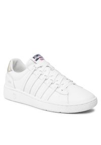 Sneakersy K-Swiss Slammclassic Cc 97431-990-M Wht/Wht/Champagne. Kolor: biały. Materiał: skóra