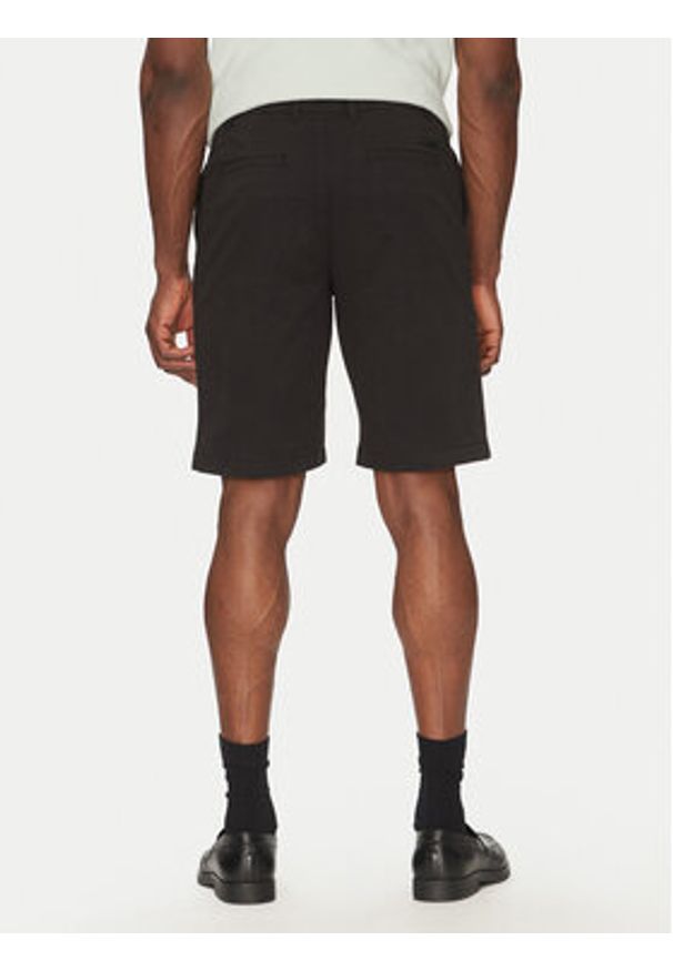 Calvin Klein Szorty materiałowe Modern Twill Reg. Straight Short K10K114068 Czarny Regular Fit. Kolor: czarny. Materiał: bawełna