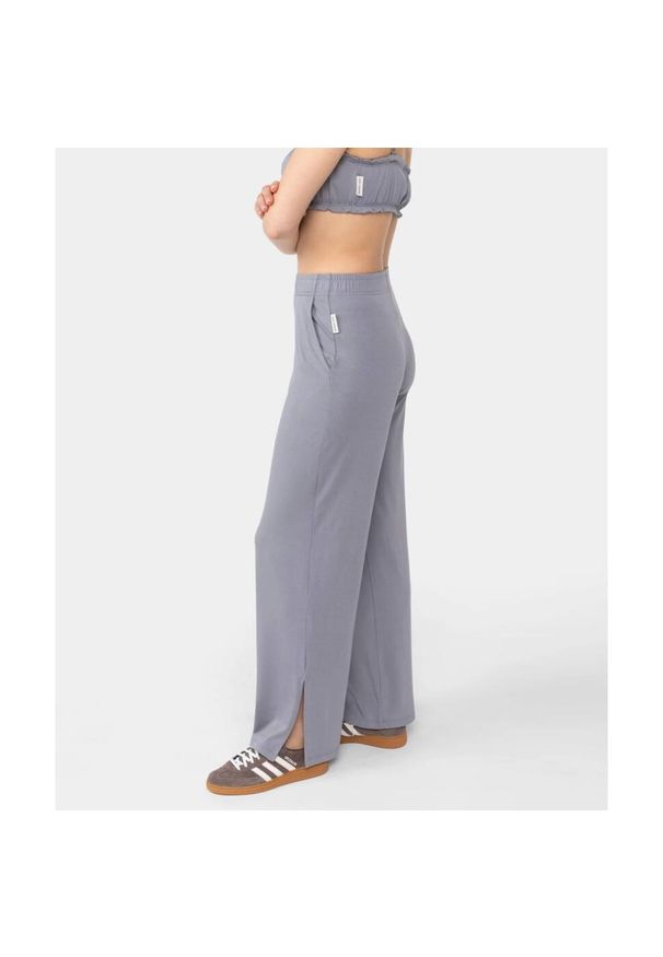Spodnie wiskozowe Carpatree Cozy Leisure szare. Kolor: szary. Materiał: wiskoza