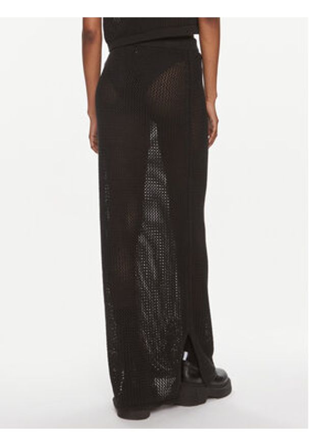 Tommy Jeans Spódnica maxi Open Stitch DW0DW17878 Czarny Regular Fit. Kolor: czarny. Materiał: bawełna