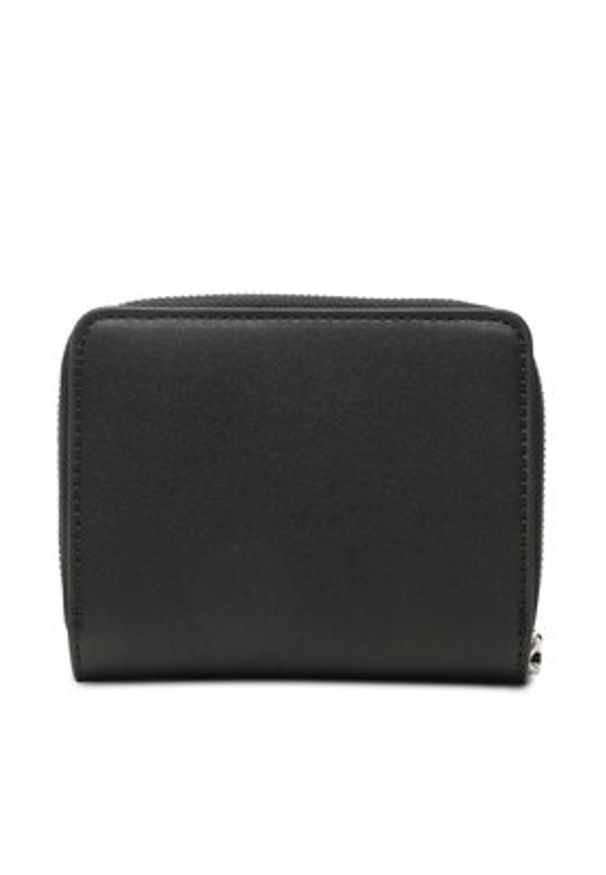 Calvin Klein Mały Portfel Damski Ck Must Z/A Walle W/Flap Md K60K610300 Czarny. Kolor: czarny. Materiał: skóra
