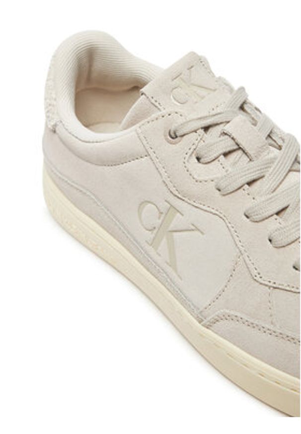 Calvin Klein Jeans Sneakersy YM0YM01094 Biały. Kolor: biały. Materiał: zamsz, skóra