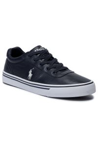 Tenisówki Polo Ralph Lauren Hanford 816765046001 Navy. Kolor: niebieski. Materiał: skóra