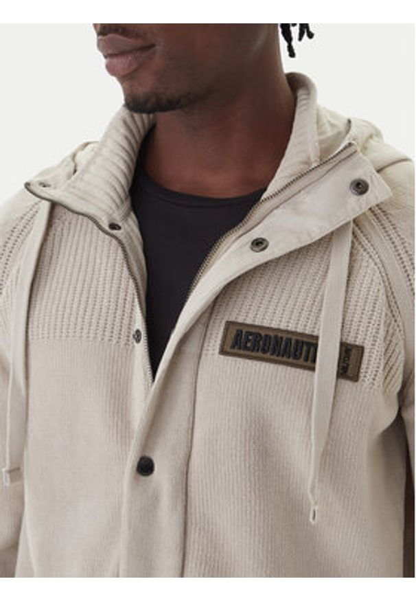 Aeronautica Militare Kurtka przejściowa 252MA1575UL00539 Beżowy Regular Fit. Kolor: beżowy. Materiał: bawełna